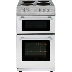 New World 50ET Twin Cavity 50cm Electric Cooker in White